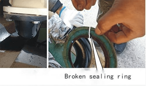 sealing ring is damaged